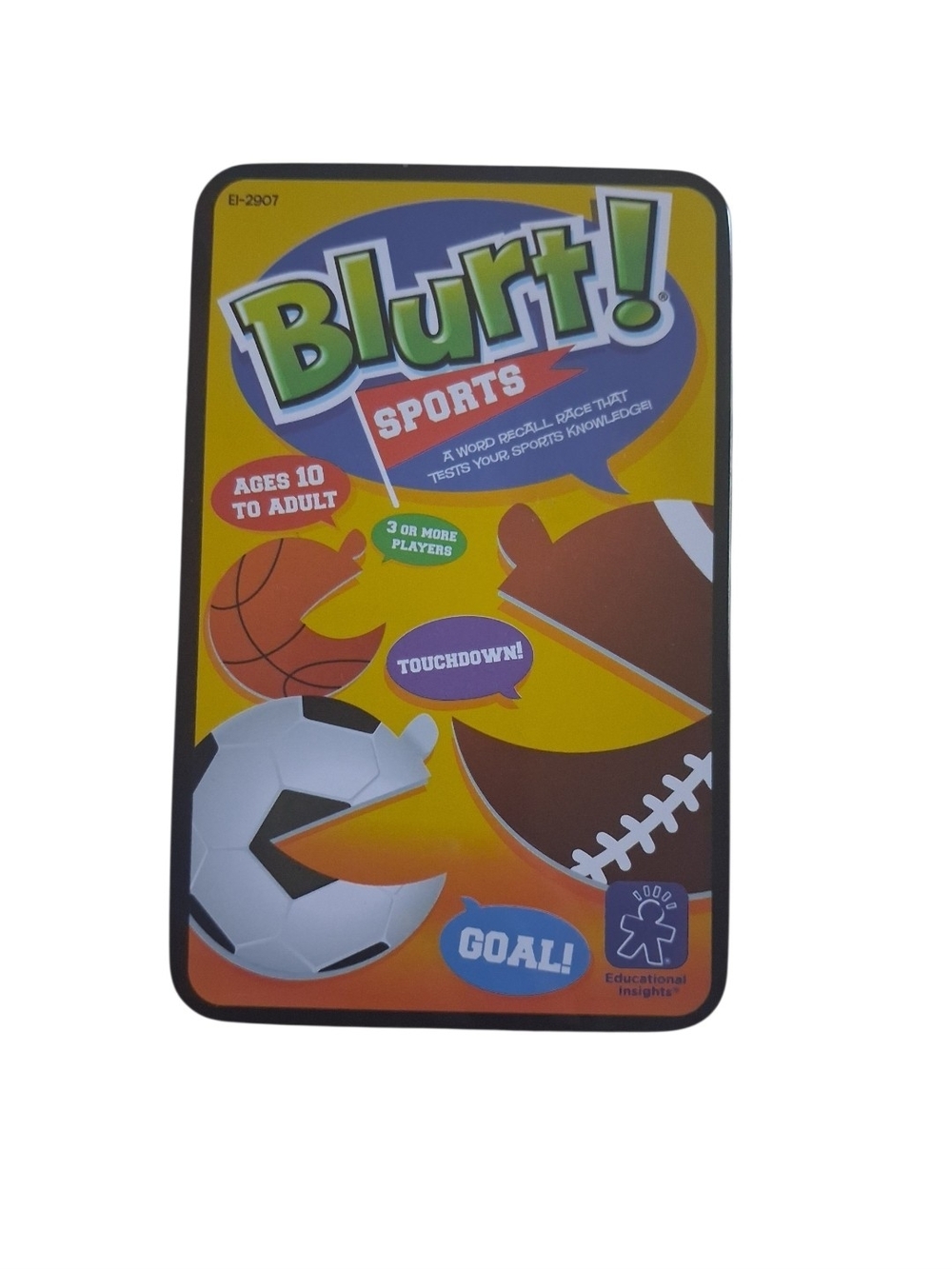 Blurt! Sports Card Game - Yellow